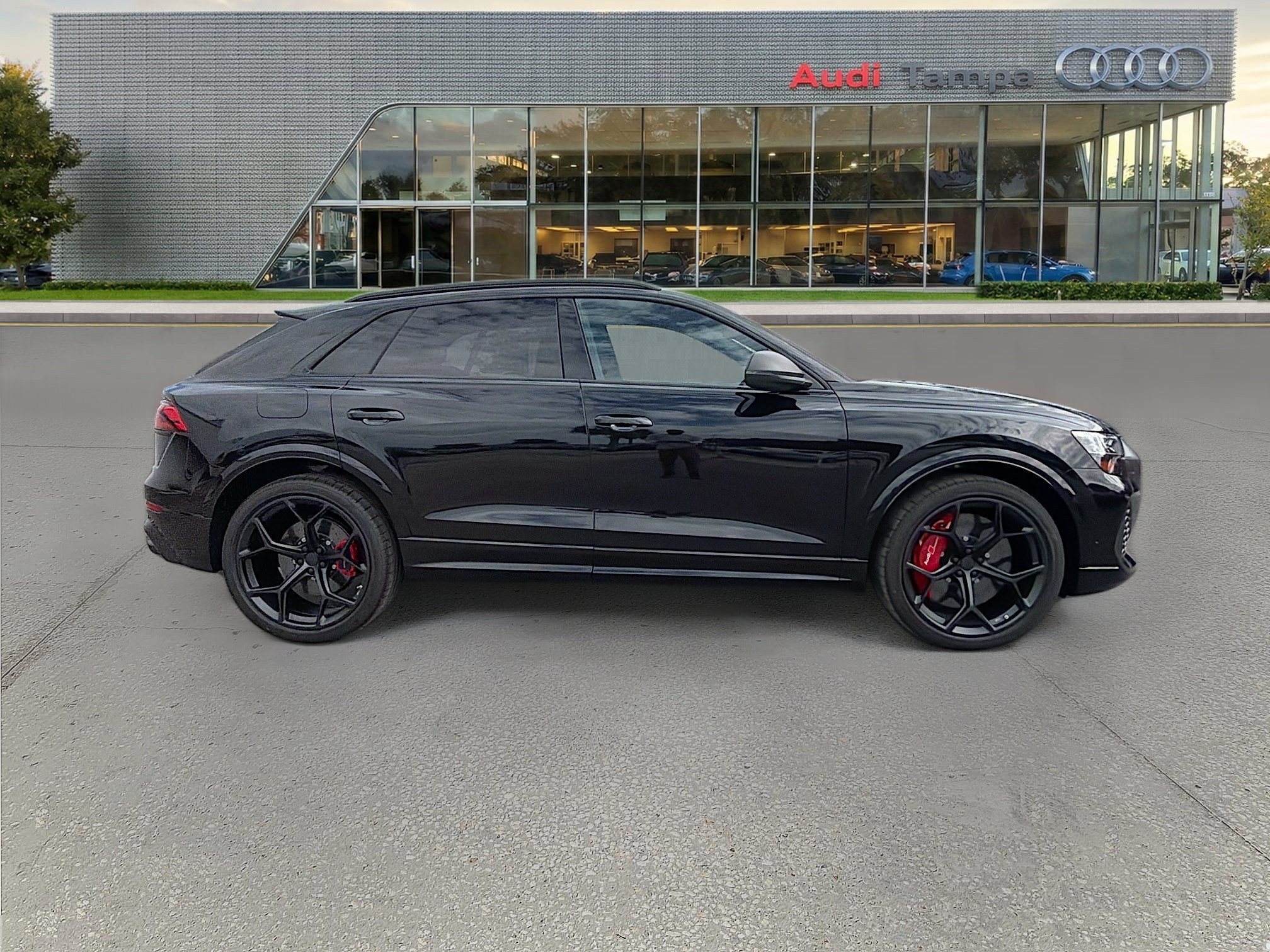 New 2026 Mythos Black Metallic Audi performance image 2