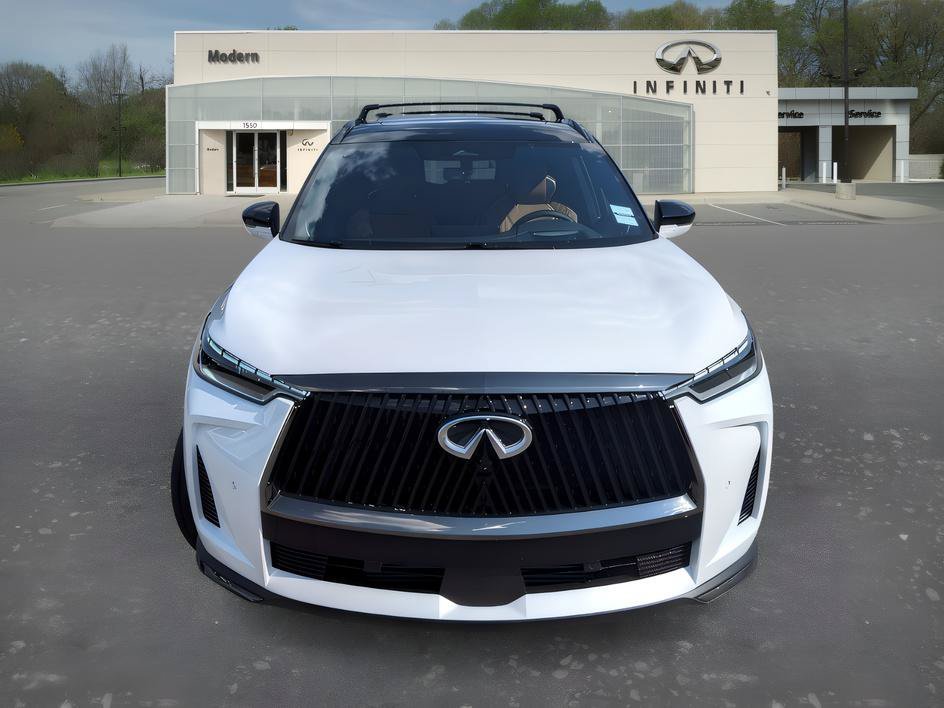 New 2027 Radiant White/Black Obsidian INFINITI AUTOGRAPH image 2