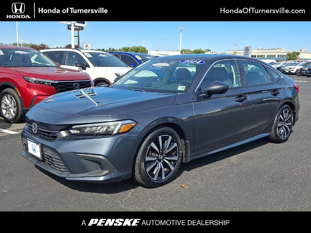 Certified Used 2024 Meteorite Gray Metallic Honda EX image 1