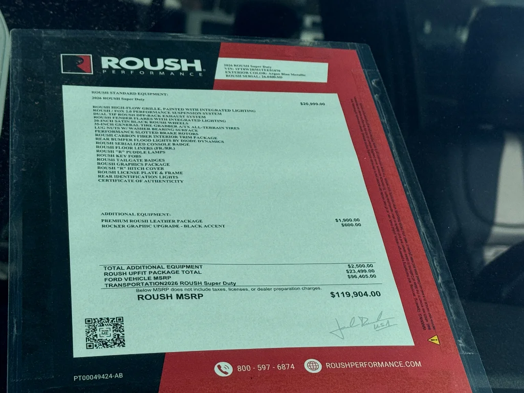 New 2026 Argon Blue Metallic Ford ROUSH image 20