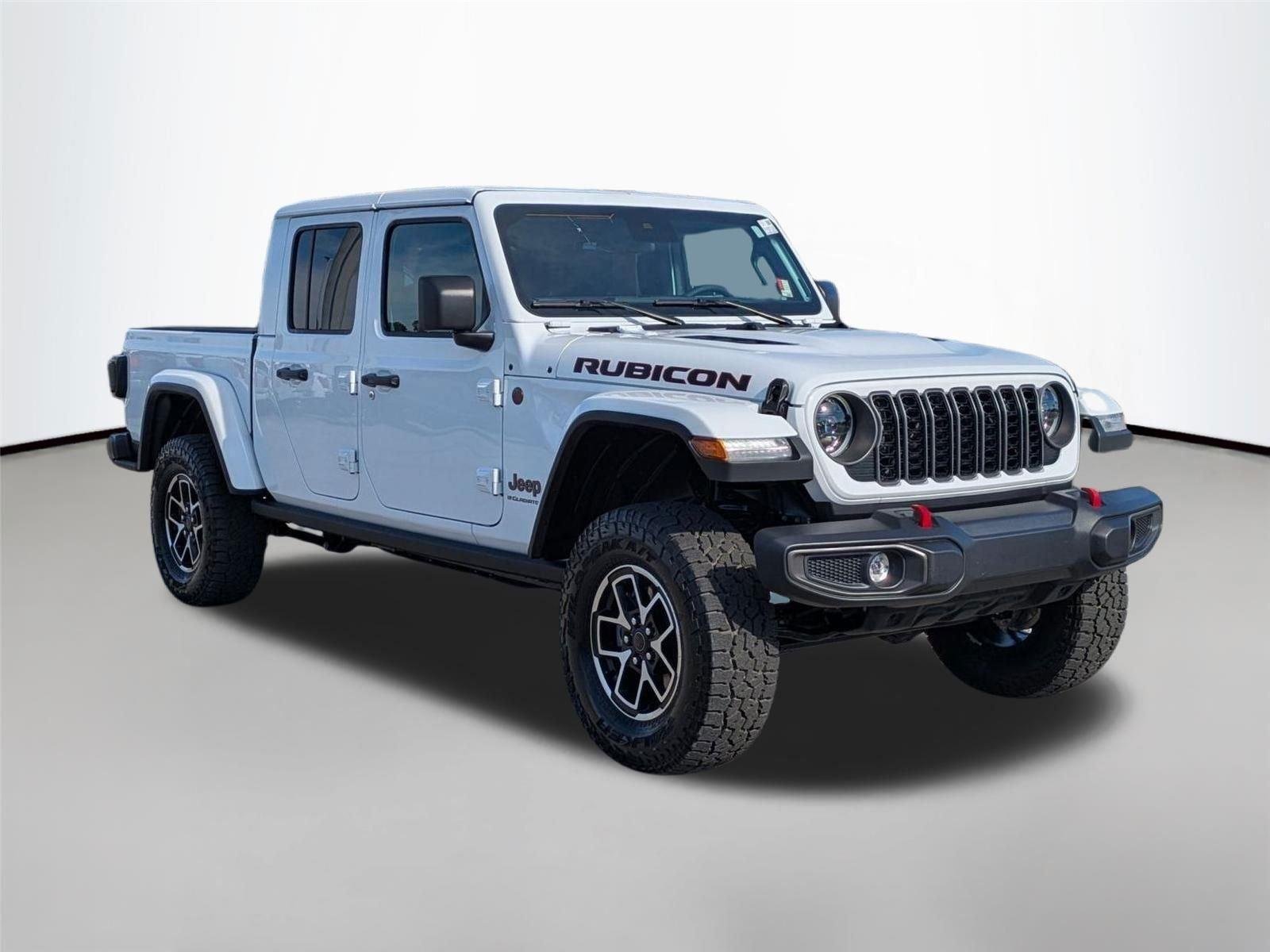 Used 2025 Bright White Clearcoat Jeep Rubicon image 3