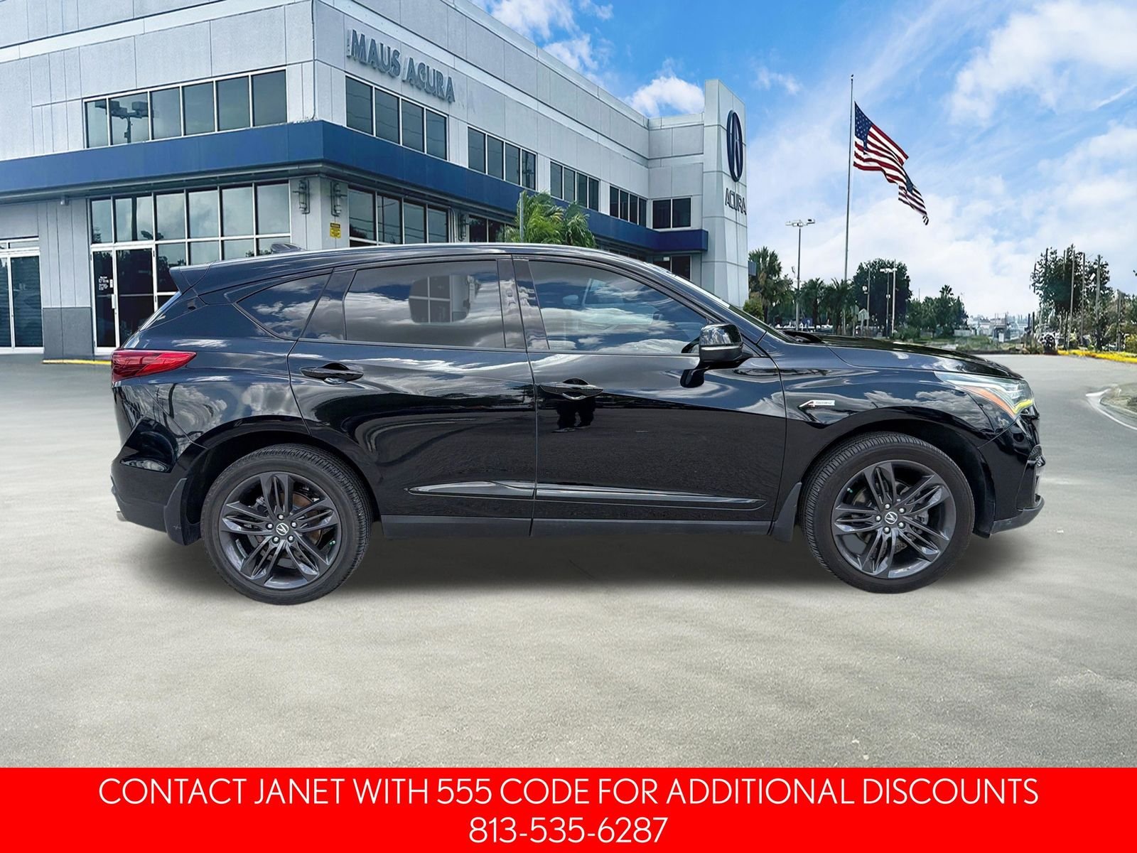 Used 2019 Majestic Black Pearl Acura A-Spec Package image 3