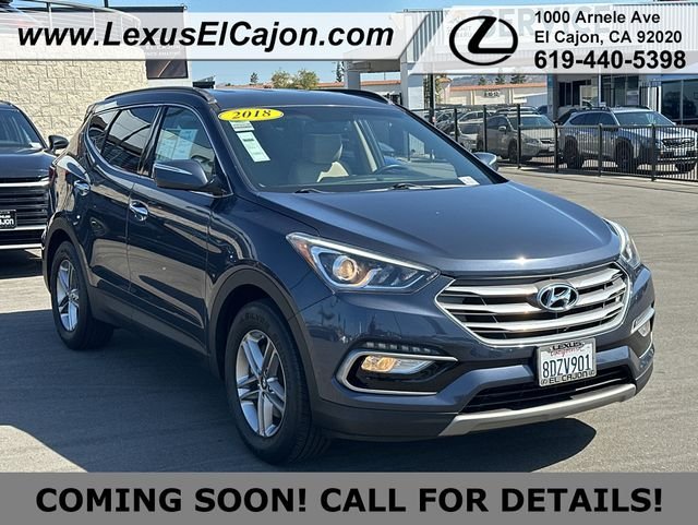 Used 2018 Hyundai Santa Fe Sport with VIN 5XYZU3LB3JG522367 for sale in El Cajon, CA
