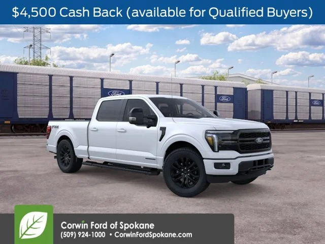 New 2026 Star White Metallic Tri-Coat Ford Lariat image 1