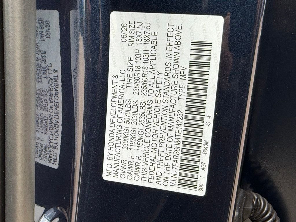Certified Used 2026 Canyon River Blue Metallic Honda AWD Sport-L Hybrid image 30