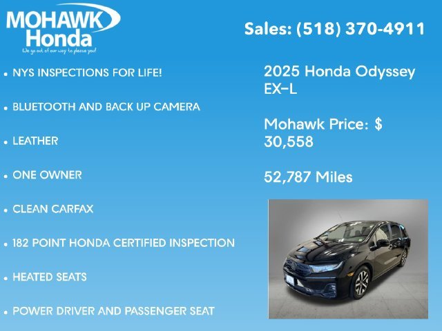 Certified Used 2025 Crystal Black Pearl Honda EX-L image 8