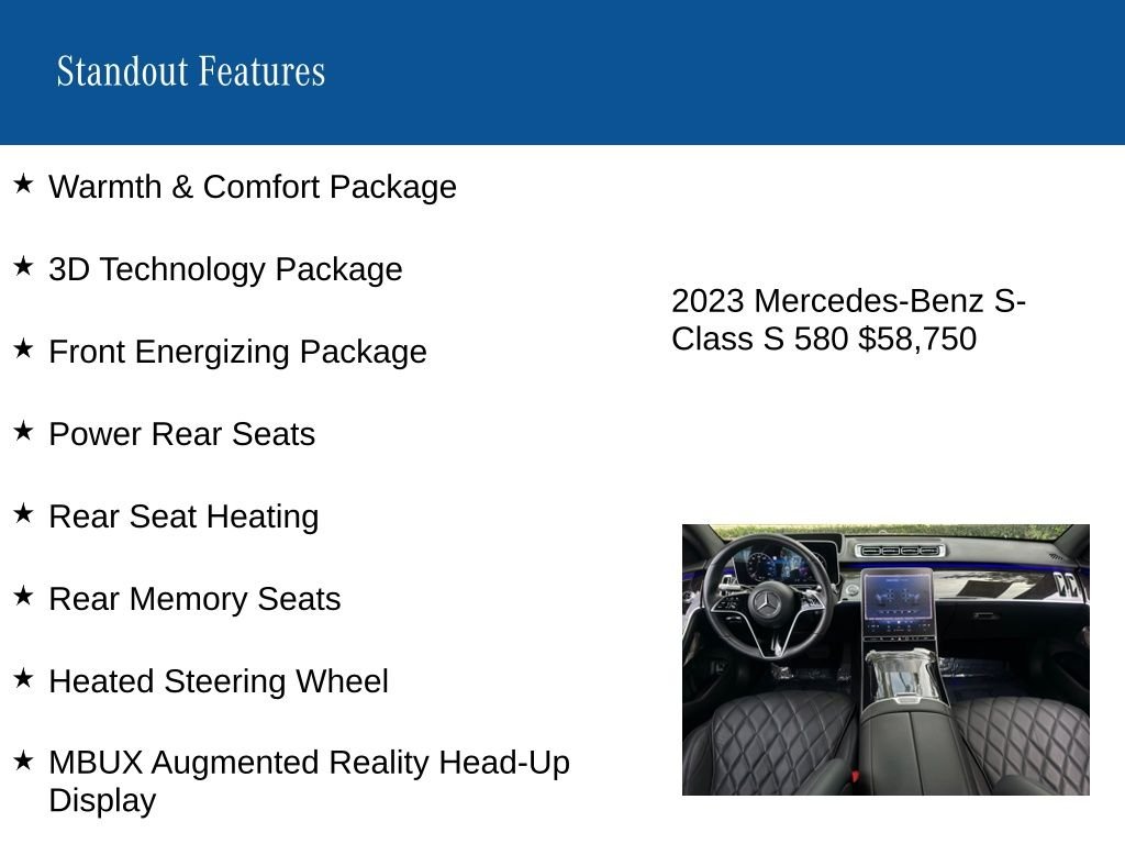 Certified Used 2023 Black Mercedes-Benz S 580 image 9