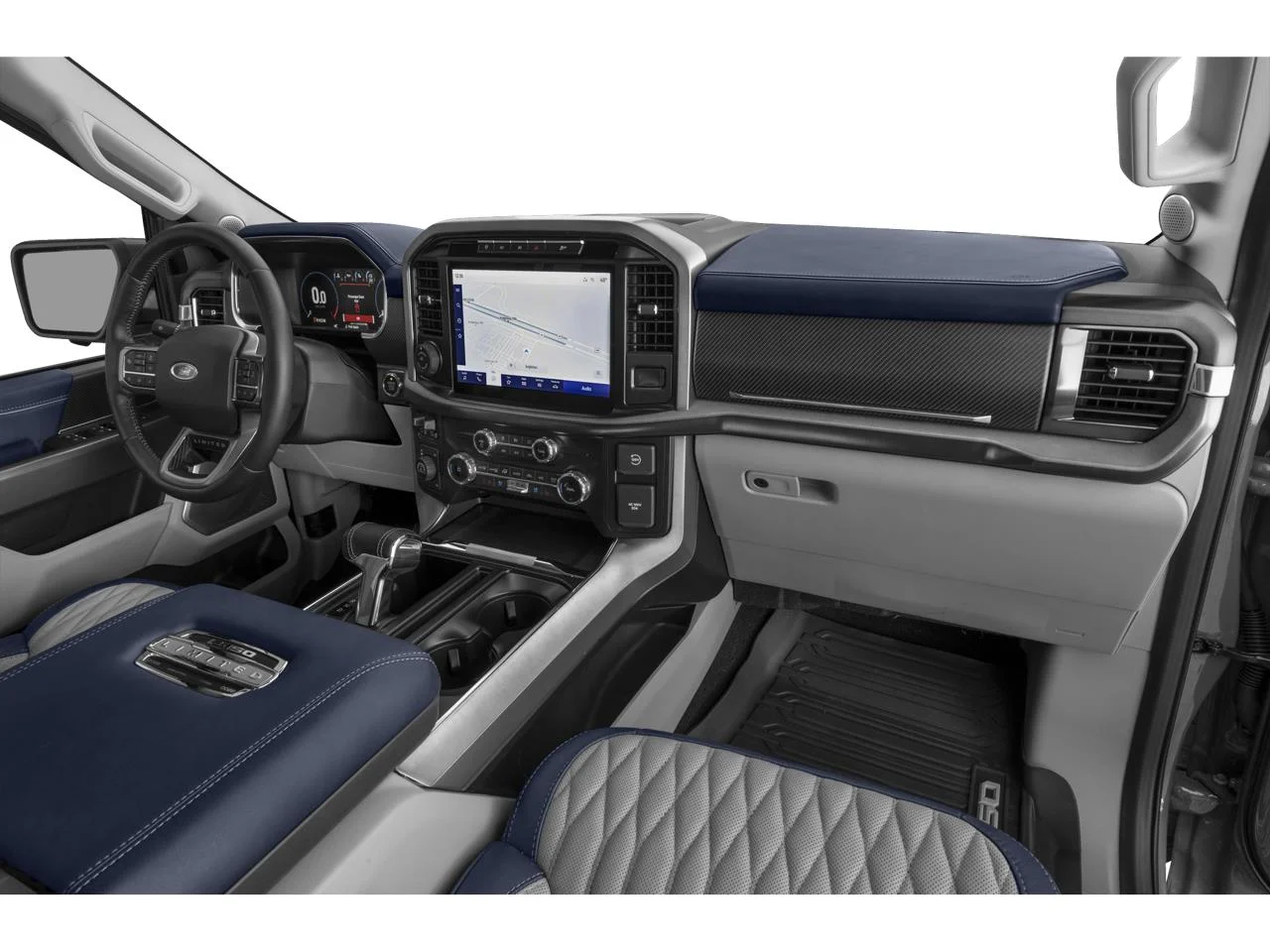 Used 2023 Agate Black Metallic Ford Limited image 67