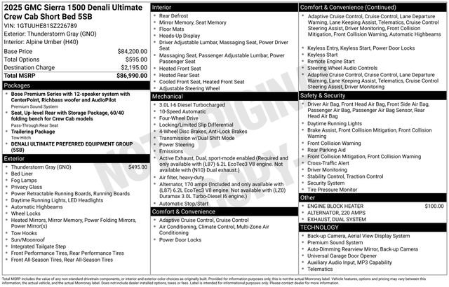 Used 2025 Gray GMC Denali Ultimate image 26