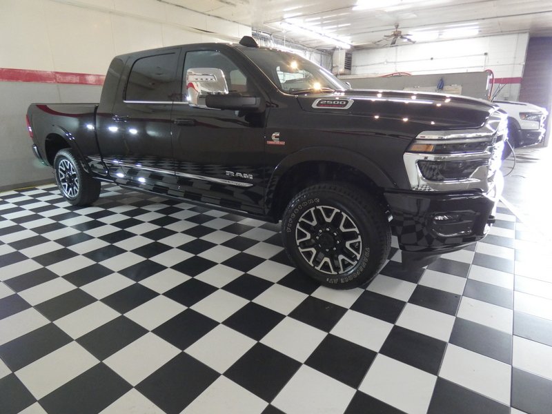Used 2025 DIAMOND BLACK CRYSTAL PEARLCOAT Ram Limited Mega Cab 6