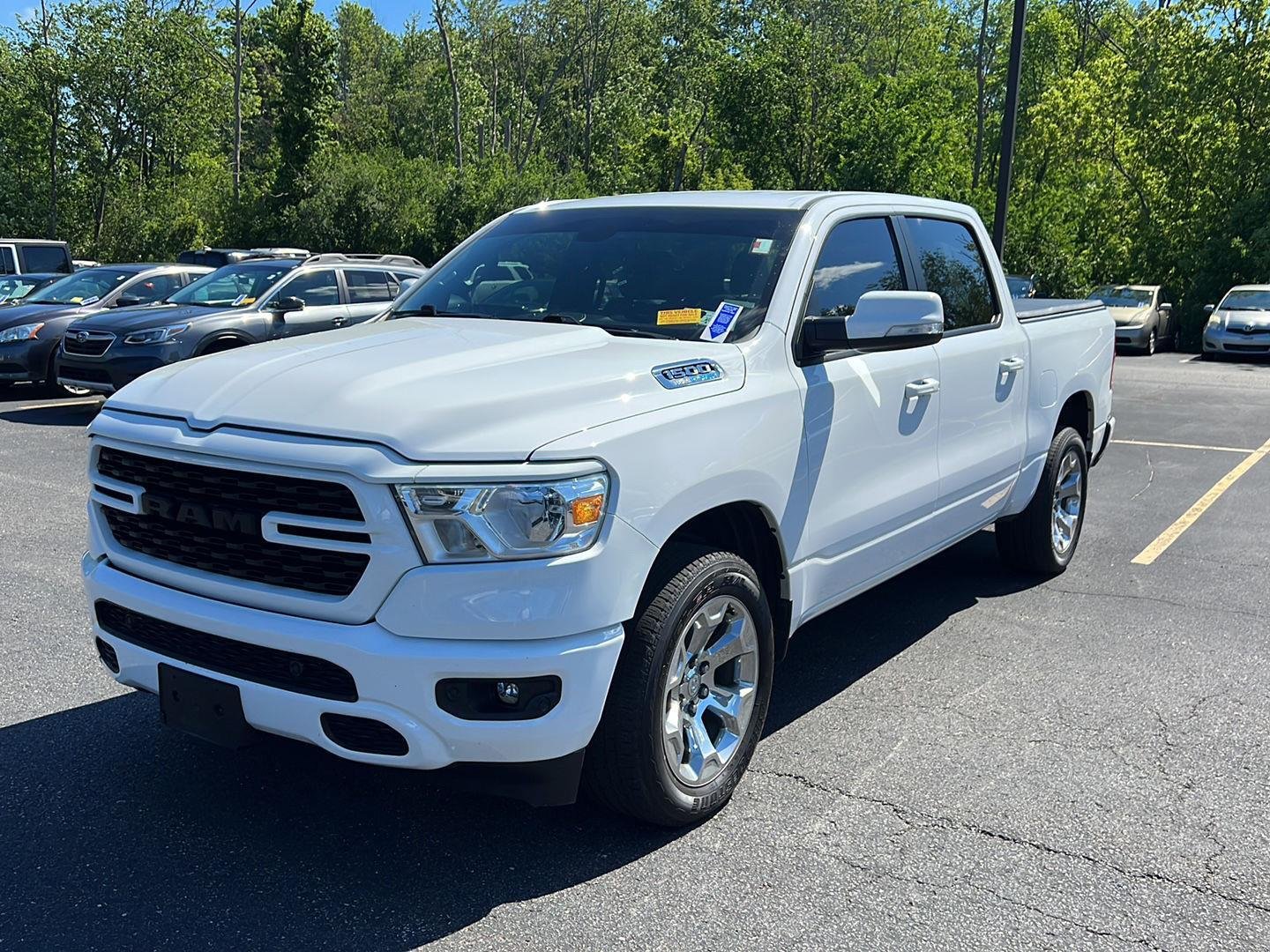 Used 2022 Bright White Clearcoat Ram Big Horn image 2