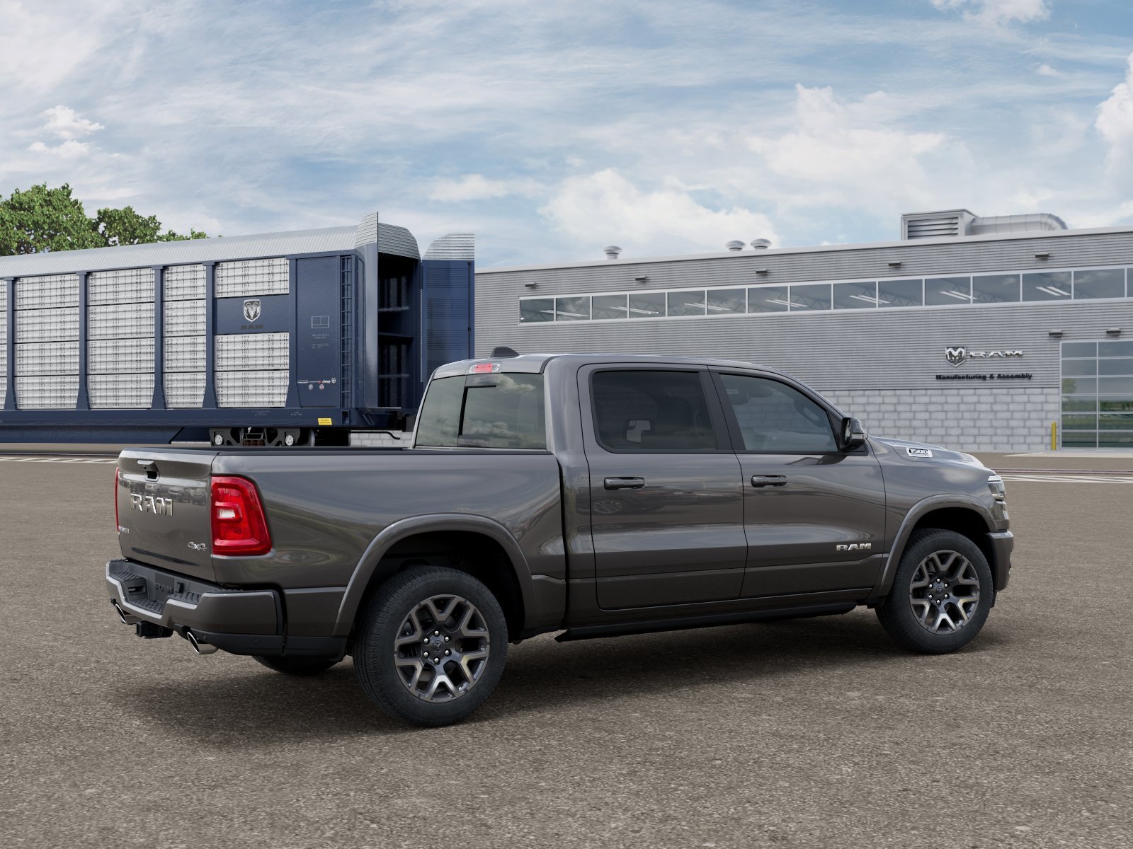 New 2026 Granite Crystal Metallic Clear-Coat Exterior Paint RAM LARAMIE image 2