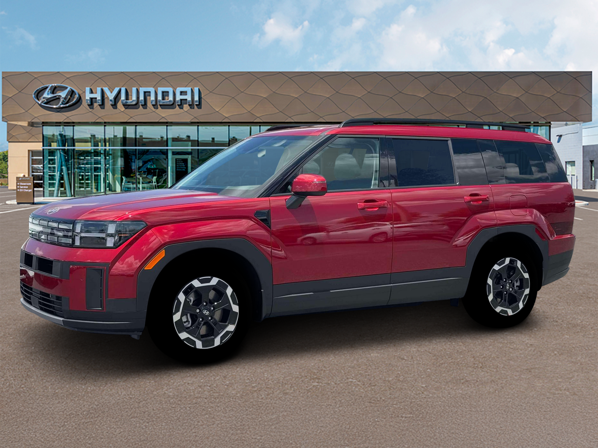 New 2026 Red Hyundai SEL AWD image 2