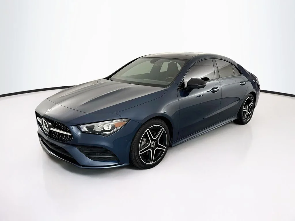 Used 2021 Blue Mercedes-Benz CLA 250 image 1