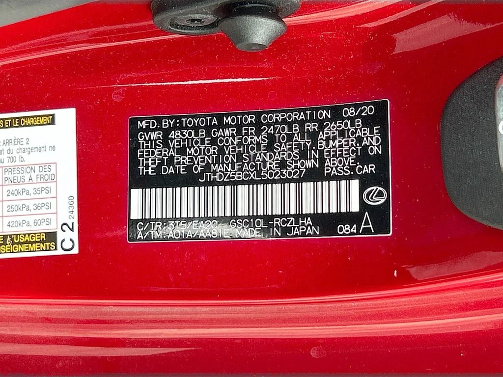 Used 2020 Infrared Lexus Premium image 31