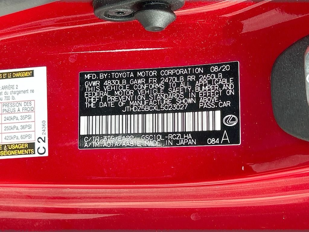 Used 2020 Infrared Lexus Premium image 32