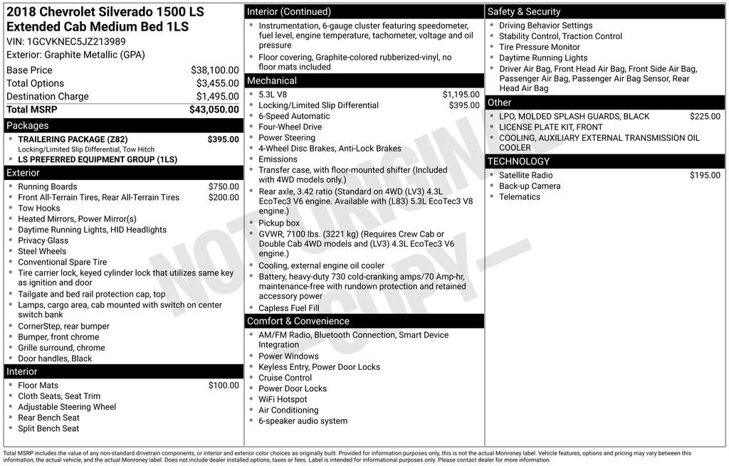 Used 2018 GRAPHITE METALLIC Chevrolet LS image 6