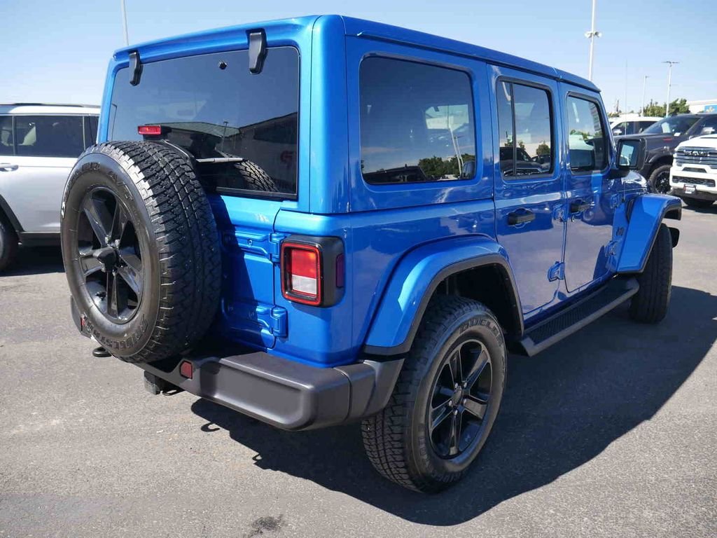 Used 2022 Blue Jeep Unlimited Sahara Altitude image 25
