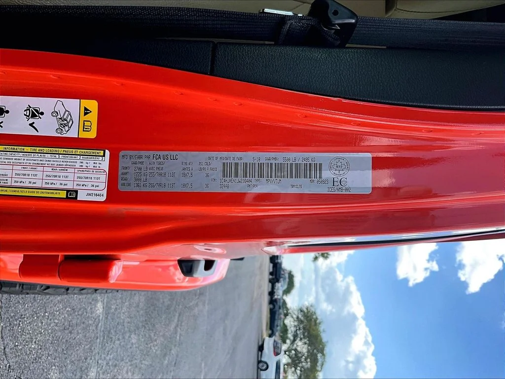 Used 2018 Orange Jeep Unlimited Sahara image 34