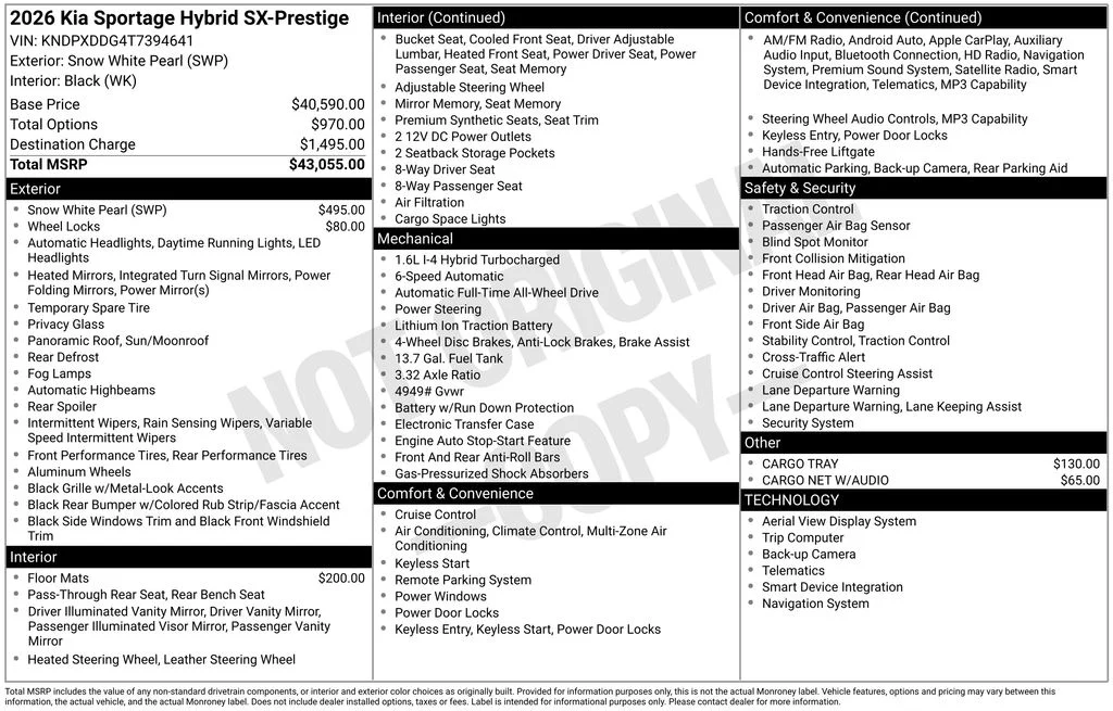 New 2026 Snow White Pearl Kia SX Prestige image 29