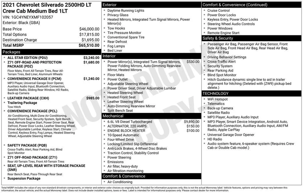 Used 2021 BLACK Chevrolet LT image 40