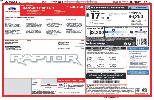 Certified Used 2024 Oxford White Ford Raptor image 40