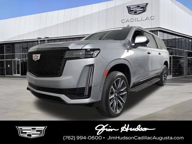 Argent Silver Metallic 2024 Cadillac Escalade ESV SUV / Crossover Four-Wheel Drive Automatic
