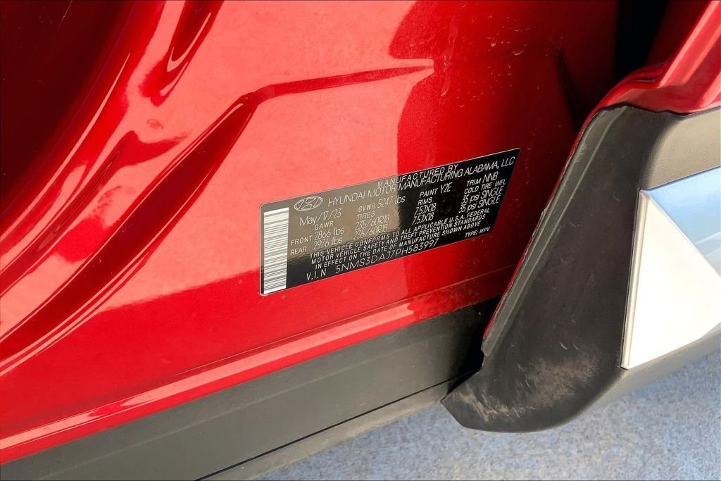 Used 2023 Calypso Red Hyundai SEL image 34