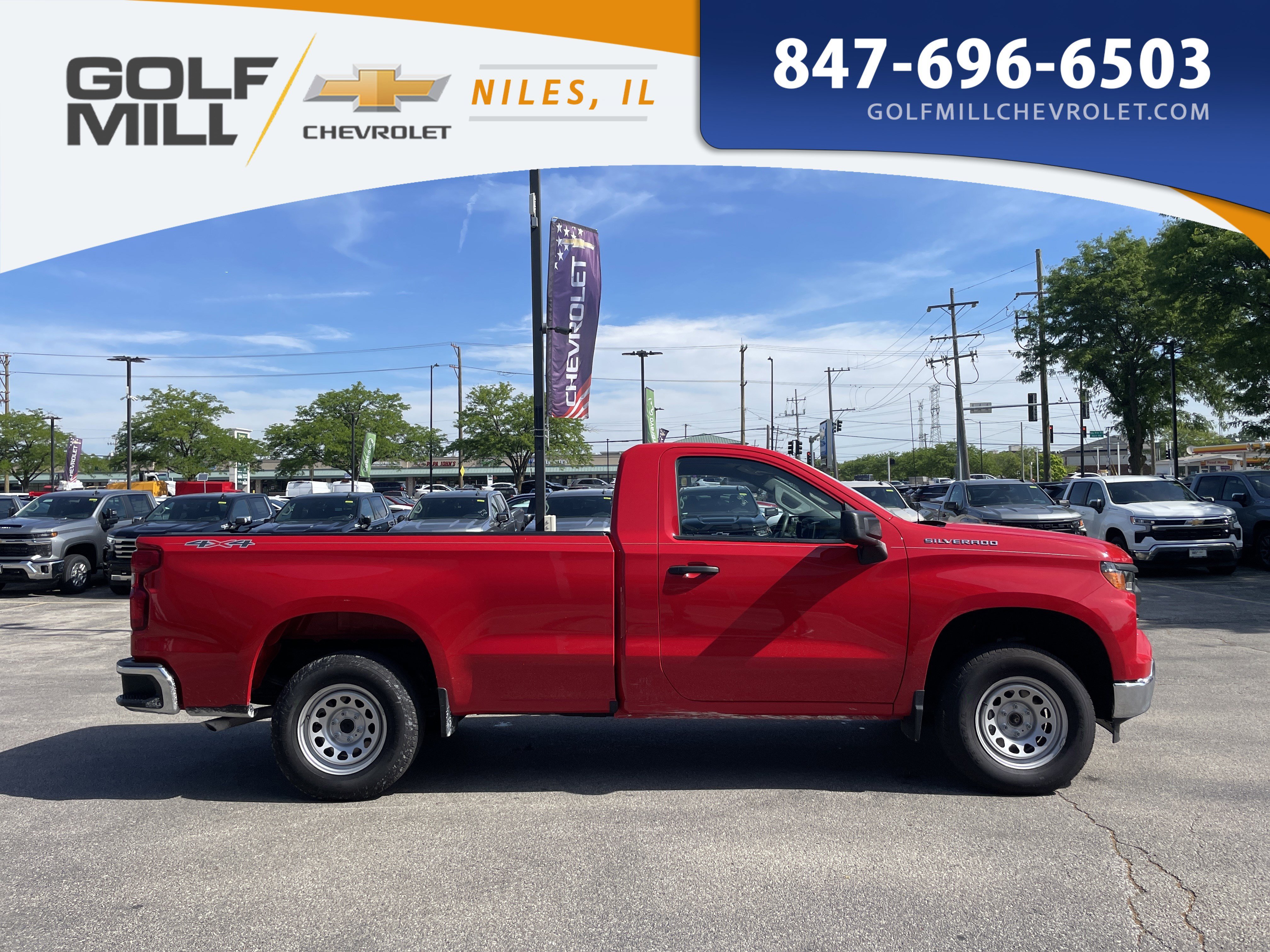 Used 2025 Red Hot Chevrolet Work Truck image 4