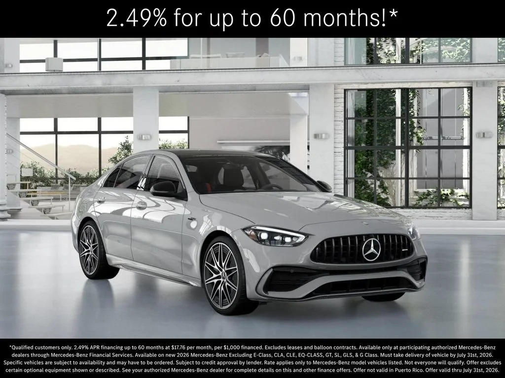 New 2026 MANUFAKTUR Alpine Grey Mercedes-Benz AMG® C 43 4MATIC Sedan image 52