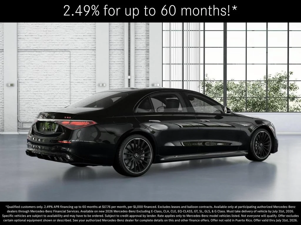 New 2026 Obsidian Black Metallic Mercedes-Benz AMG® S 63 E 4MATIC Sedan image 62