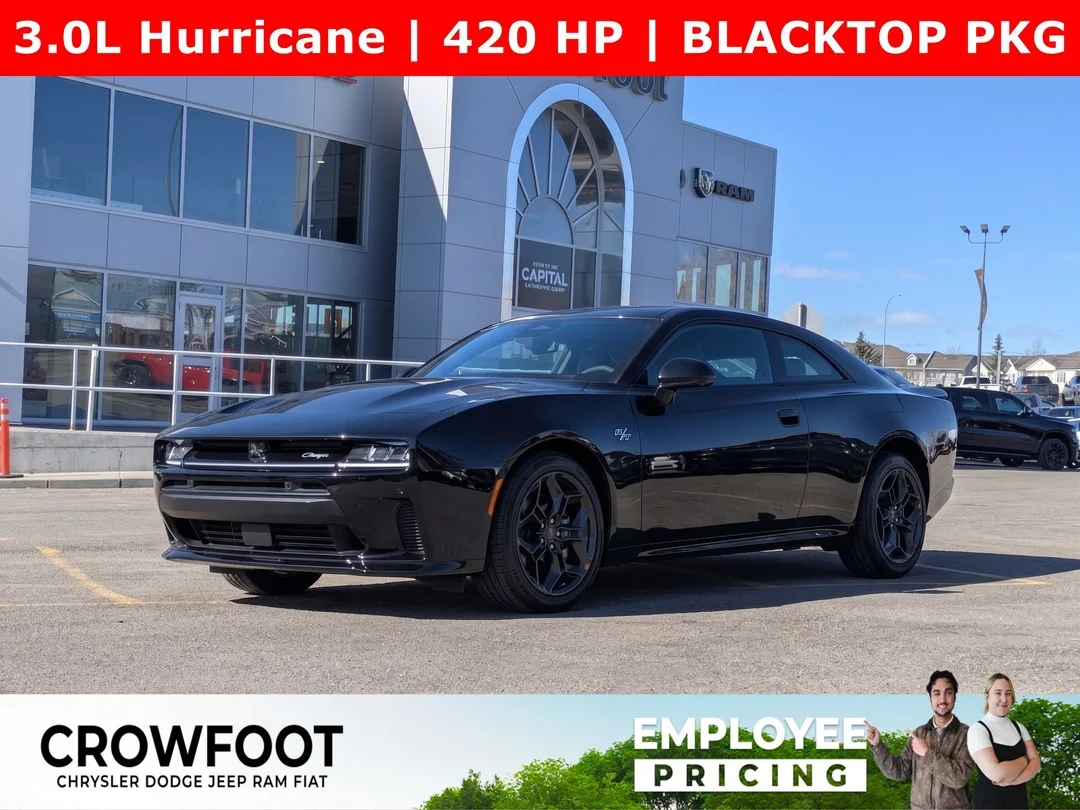 New 2026 Black Dodge R/T - - AWD - Blacktop Package - Driver Convenience Group - 3.0L Hurricane SO Twin Turbo & More! image 1