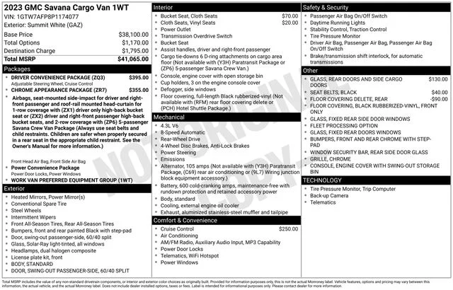 Used 2023 White GMC Work Van image 36