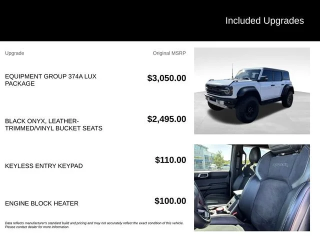 Used 2023 White Ford Raptor image 5