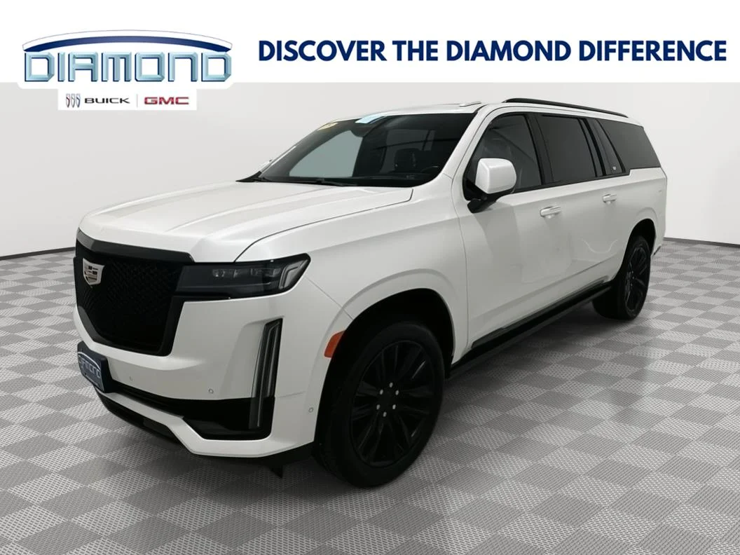 Used 2023 Crystal White Tricoat Cadillac Sport Platinum image 1