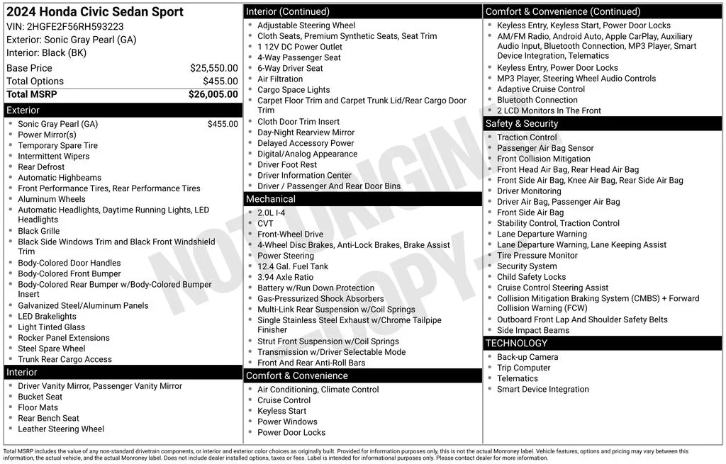 Used 2024 Gray Honda Sport image 17