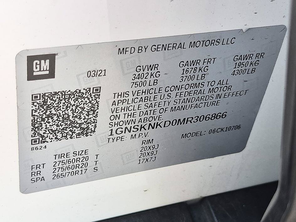 Used 2021 Summit White Chevrolet LT image 38