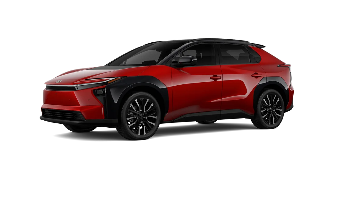 New 2026 Supersonic Red with Midnight Black Metallic roof Toyota Limited image 49