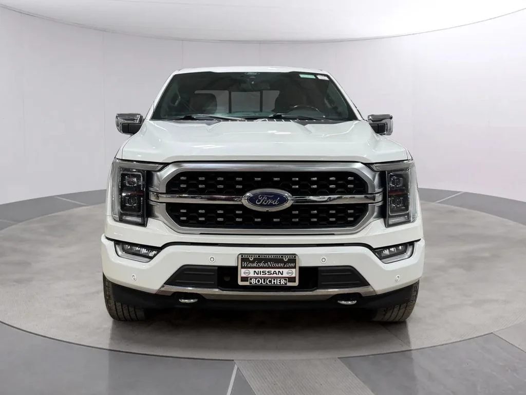Used 2021 Star White Metallic Tri-Coat Ford Platinum image 8