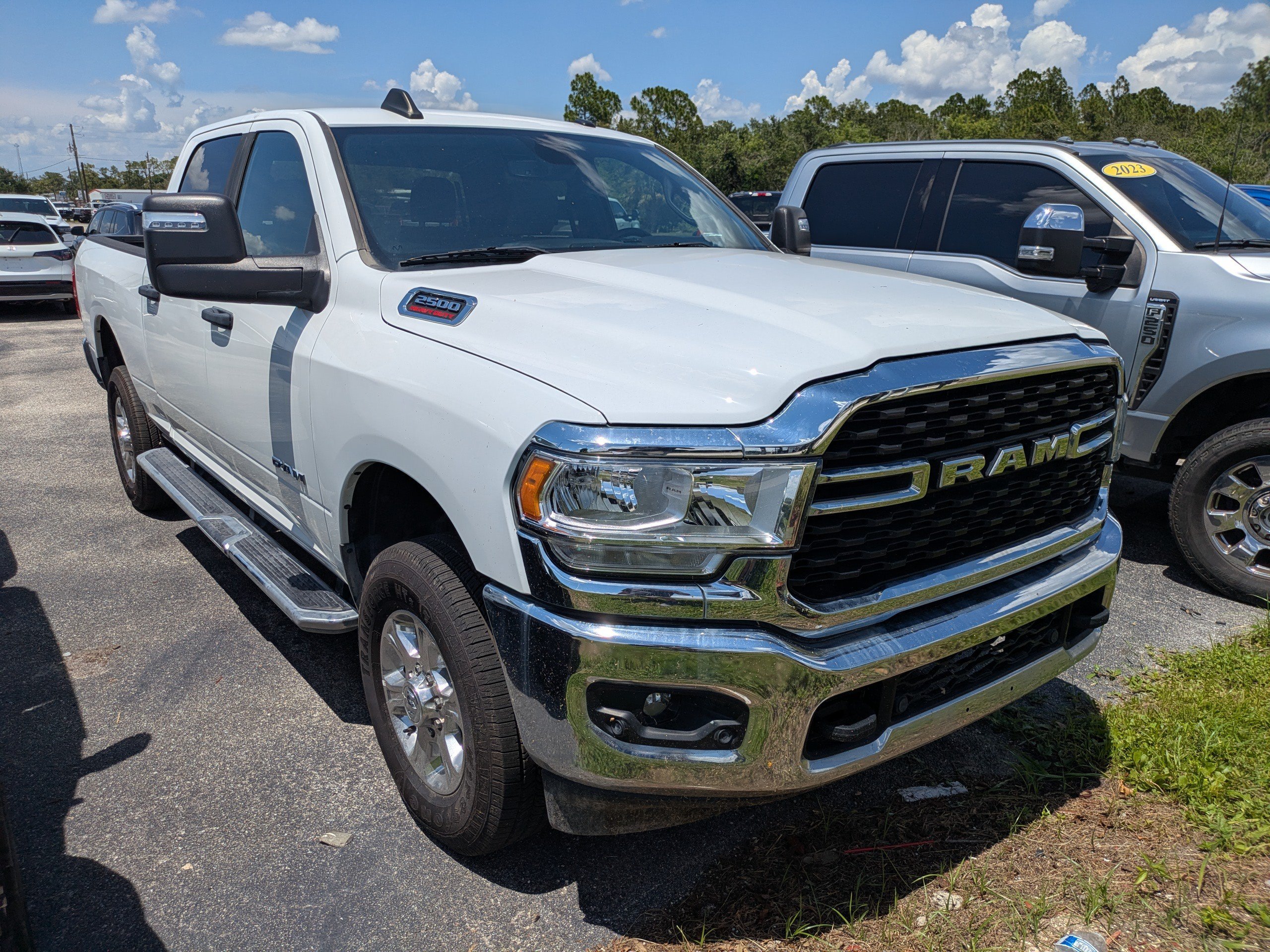 Used 2024 Bright White Clearcoat Ram Big Horn image 2