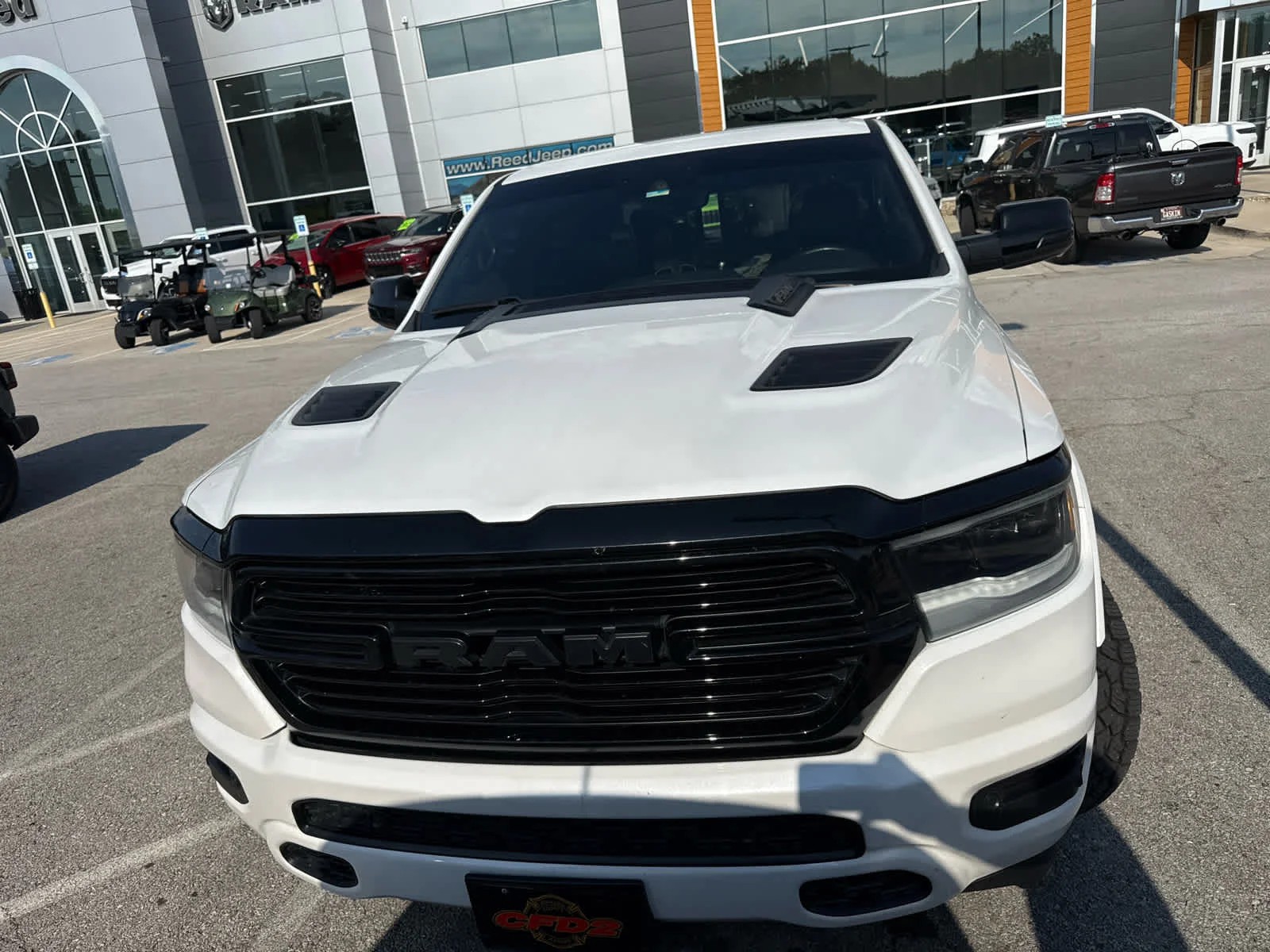 Used 2022 Ivory White Tri-Coat Pearlcoat Ram Laramie image 2