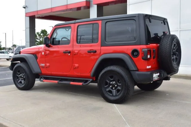 Used 2021 Red Jeep Unlimited Sport image 7