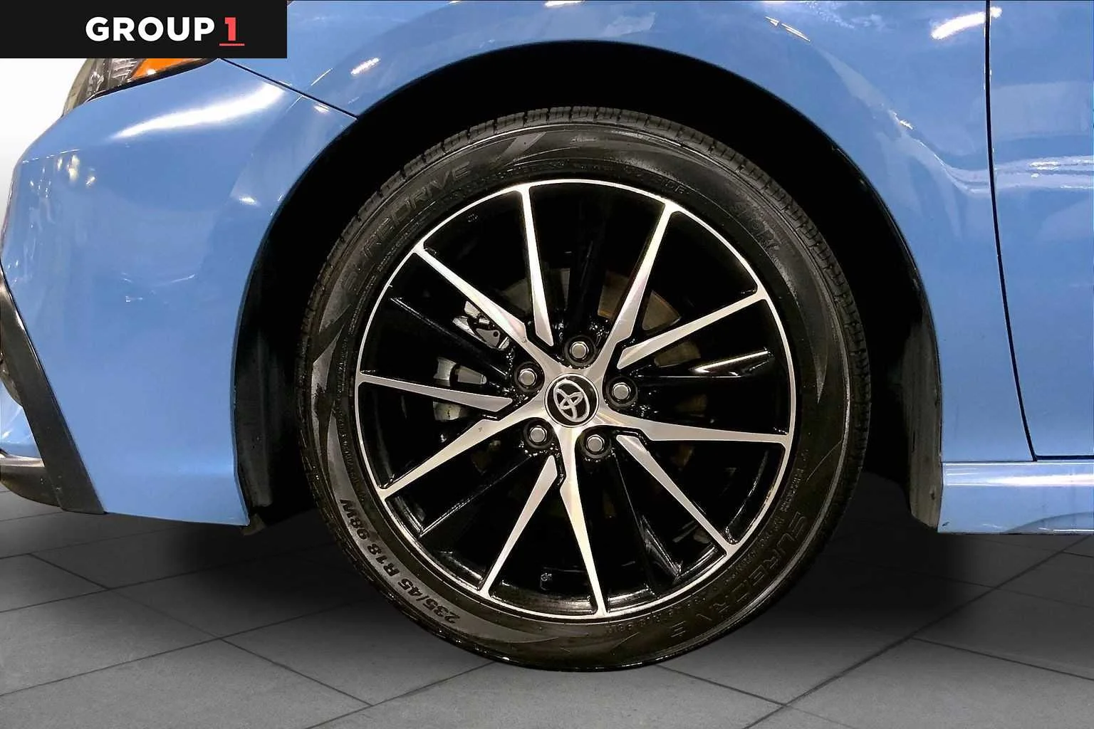 Certified Used 2024 Cavalry Blue Toyota SE image 11