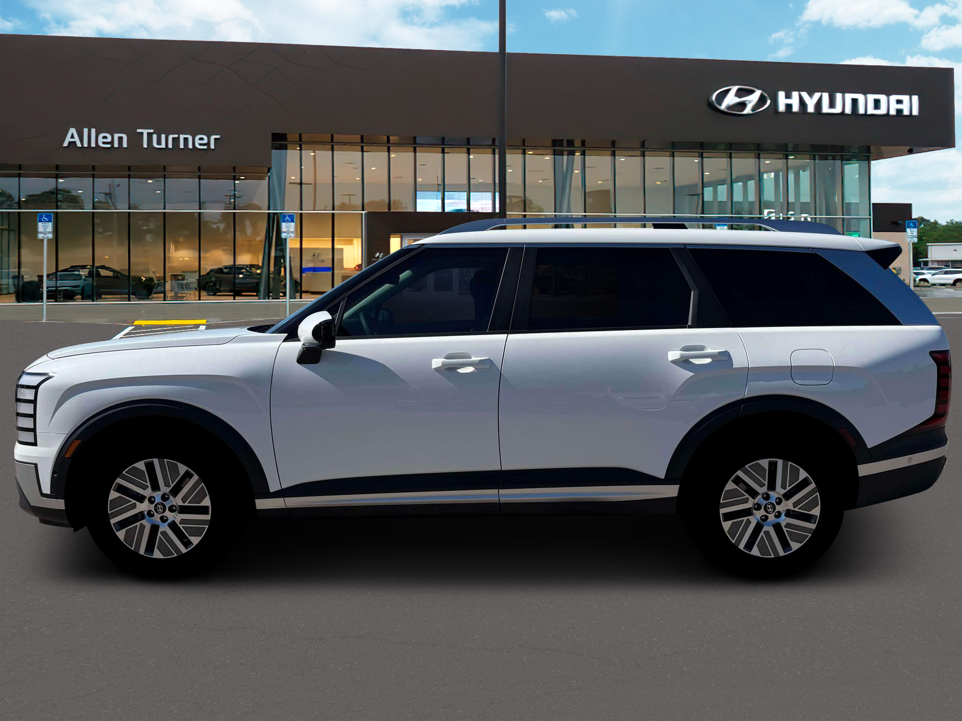 New 2026 Creamy White Pearl Hyundai Blue SEL Premium 8P image 3