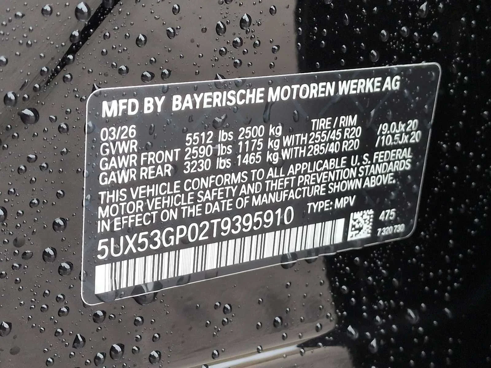 New 2026 Black Sapphire Metallic BMW 30 xDrive image 38
