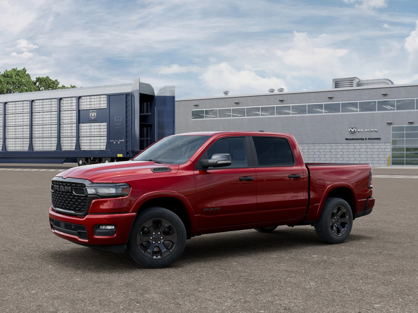 New 2026 Molten Red Pearl-Coat Exterior Paint RAM BIG HORN image 1