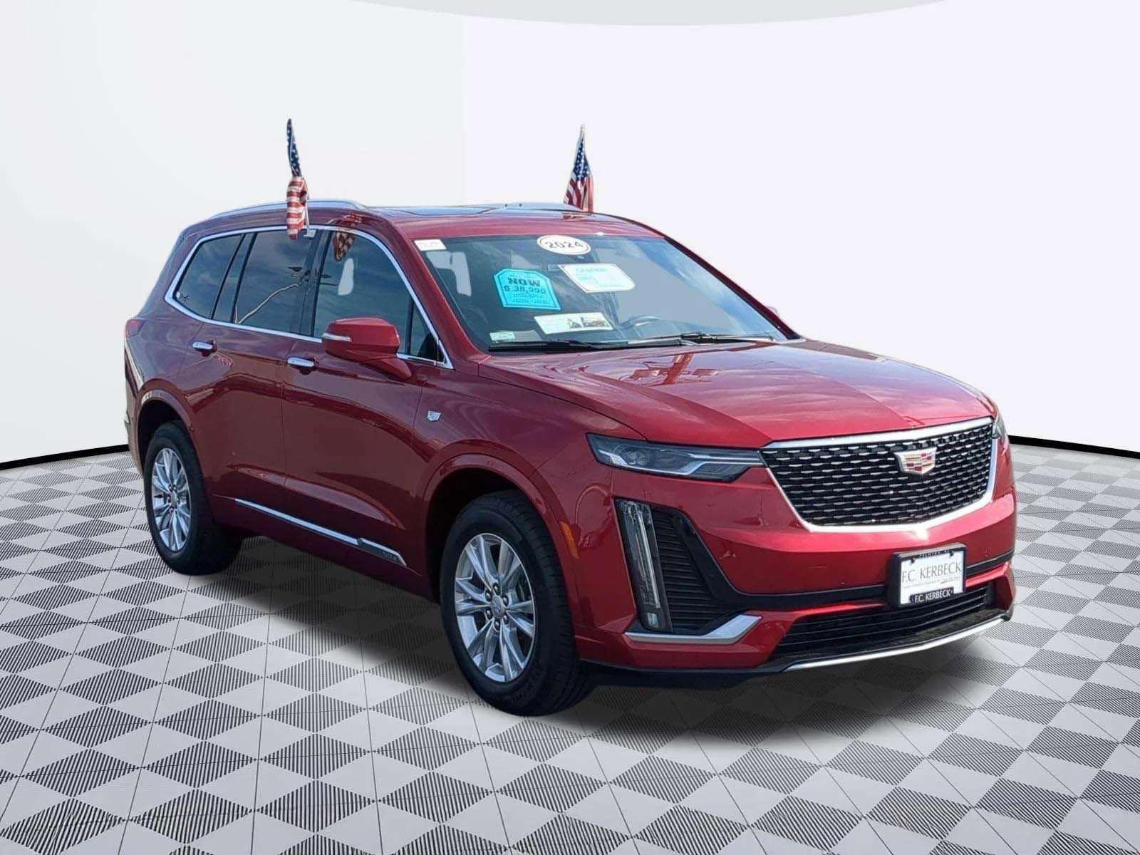 Used 2024 Radiant Red Tintcoat Cadillac FWD Luxury image 2