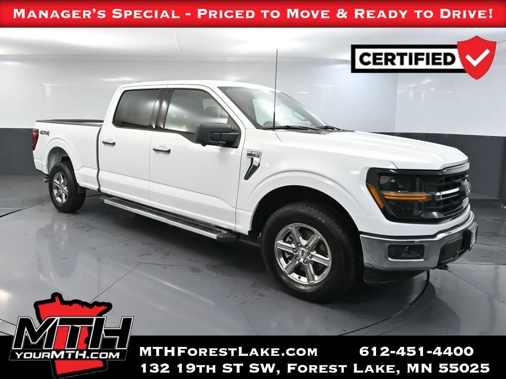 Certified Used 2024 White Ford XLT image 1
