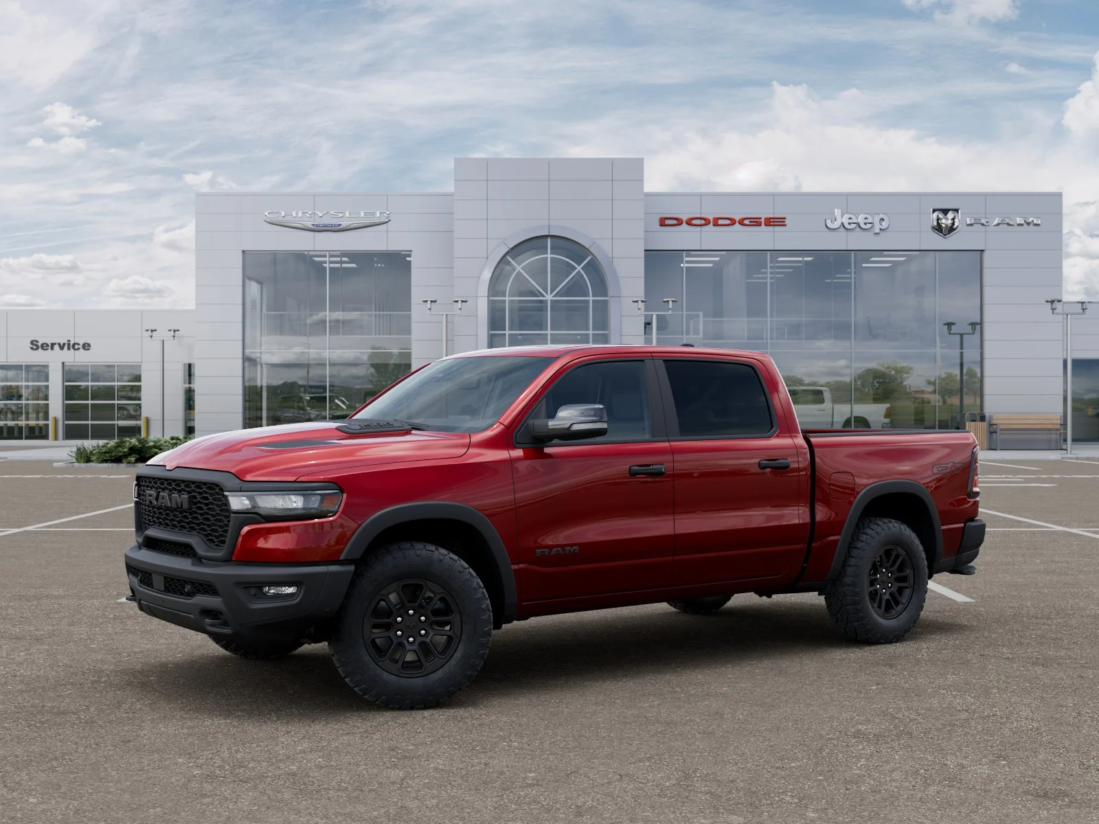 New 2026 Molten Red Pearl-Coat Exterior Paint RAM Rebel image 30