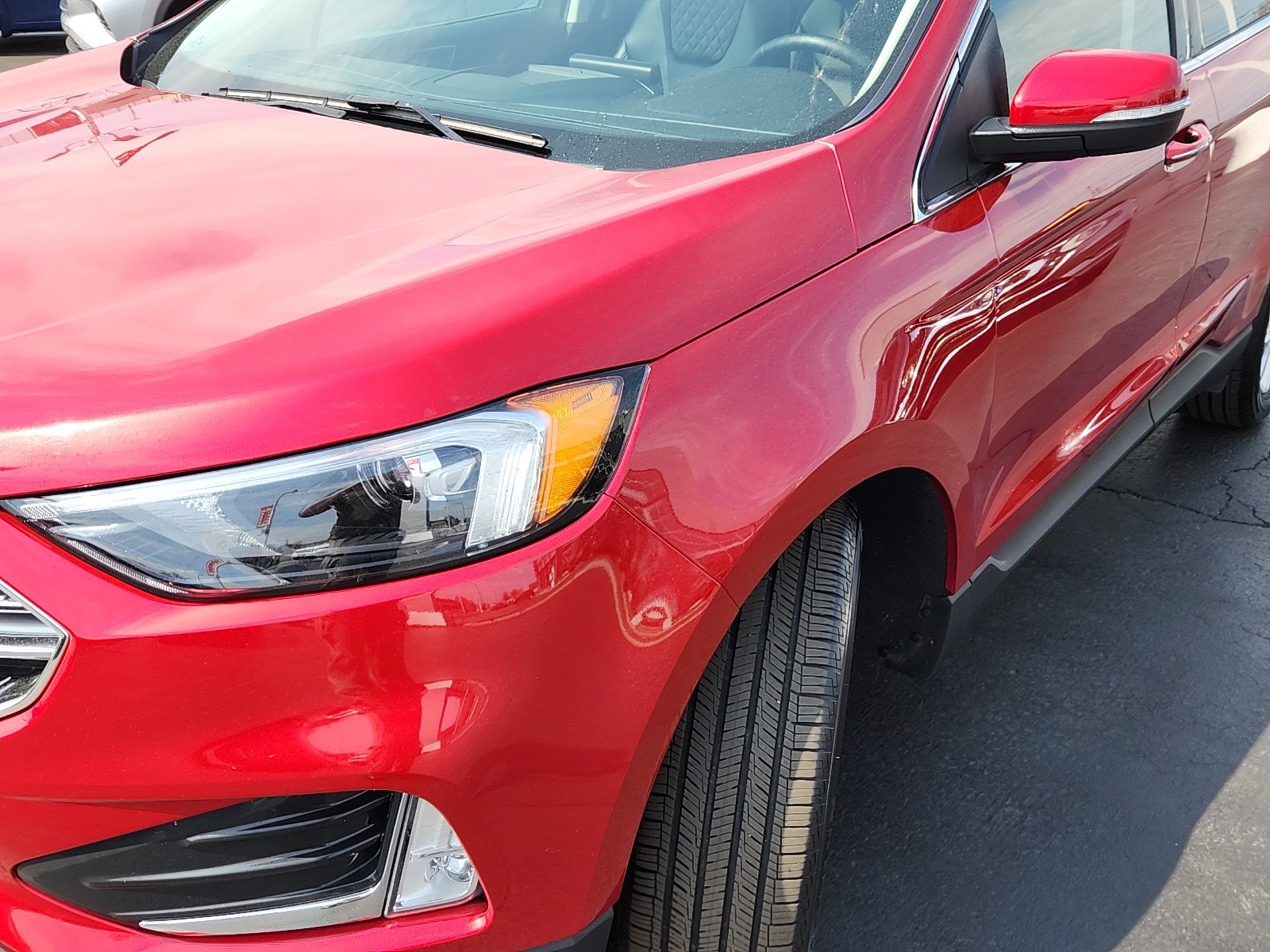 Used 2024 Rapid Red Metallic Tinted Clearcoat Ford Titanium image 9